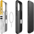 NFL Pittsburgh Steelers White Striped iPhone 16 Pro Magsafe Impact Case